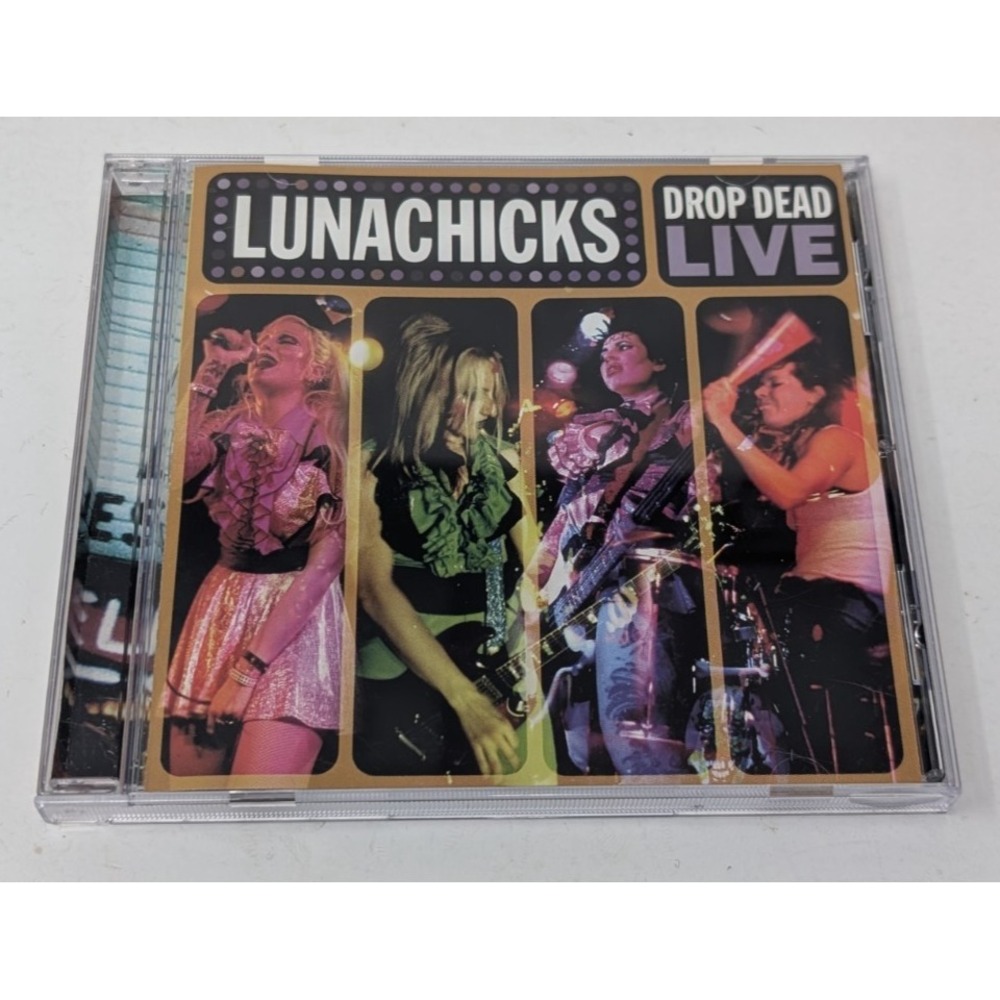 Lunachicks Drop Dead Live CD Punk Rock 1999 Go-Kart Records VTG